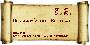 Brassoványi Relinda névjegykártya